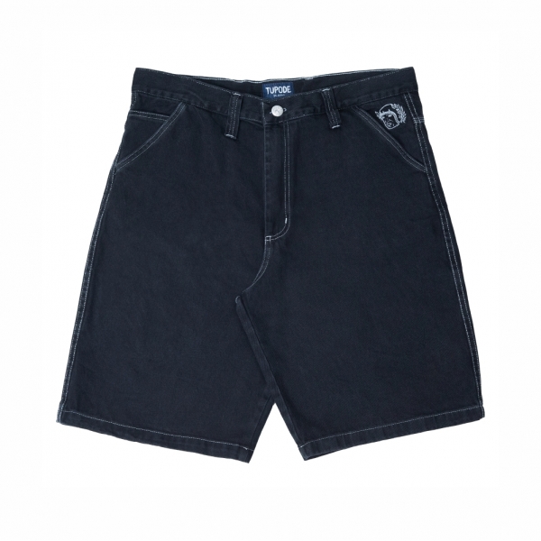 Bermuda Tupode - OG Baggy Jeans - Stone Preto Contraste