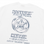 Camiseta Disturb - Tires&Rims - Branca