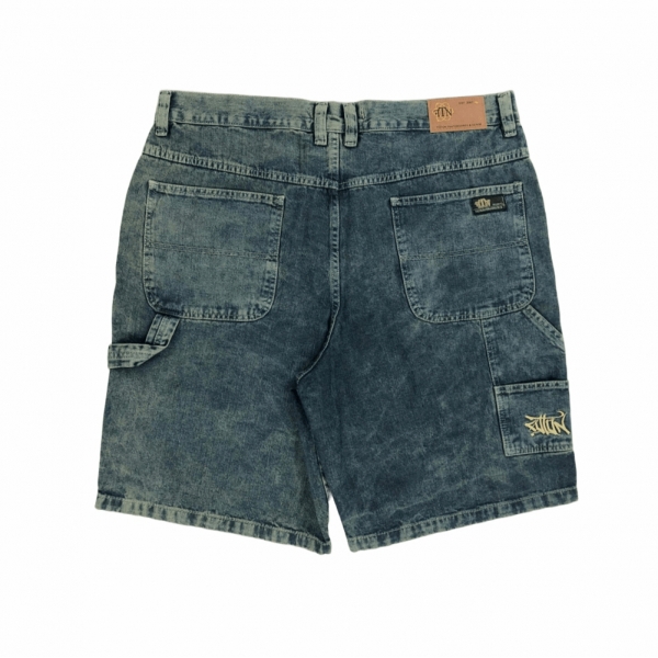 Bermuda Foton - Carpenter Jeans - Dirty Blue Marmorizado