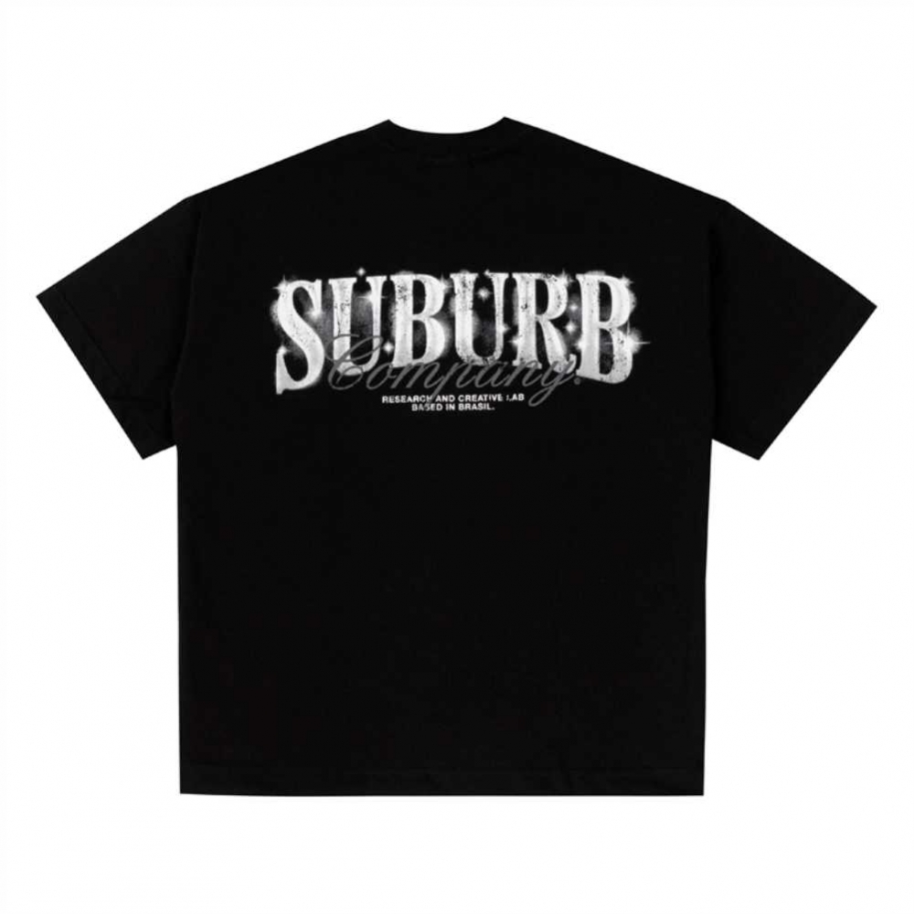 Camiseta Suburb - Vintage Logo - Preta