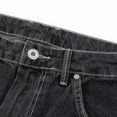 Calça Disturb - Faded Denim - Preto