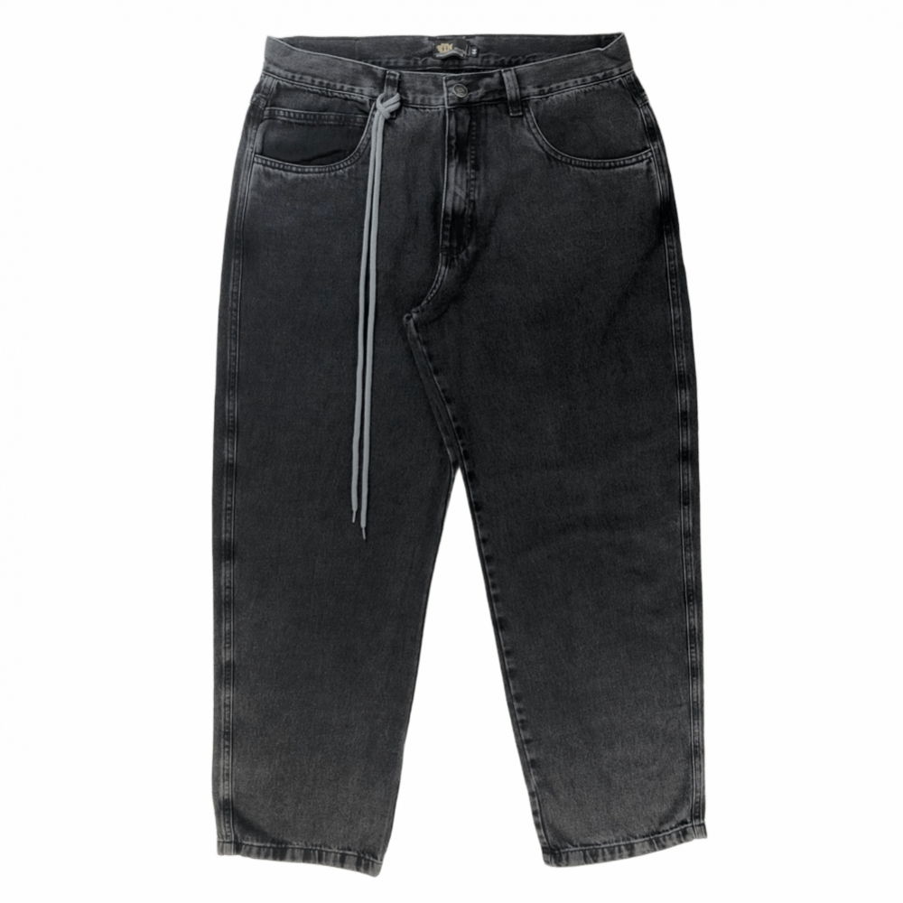 Calça Foton - Ballon Jeans - Preta Marmorizada