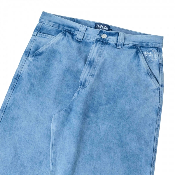 Bermuda Tupode - OG Baggy Jeans - Azul Claro Contraste