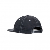 Boné Plano C - 6 Panel PC - Preto