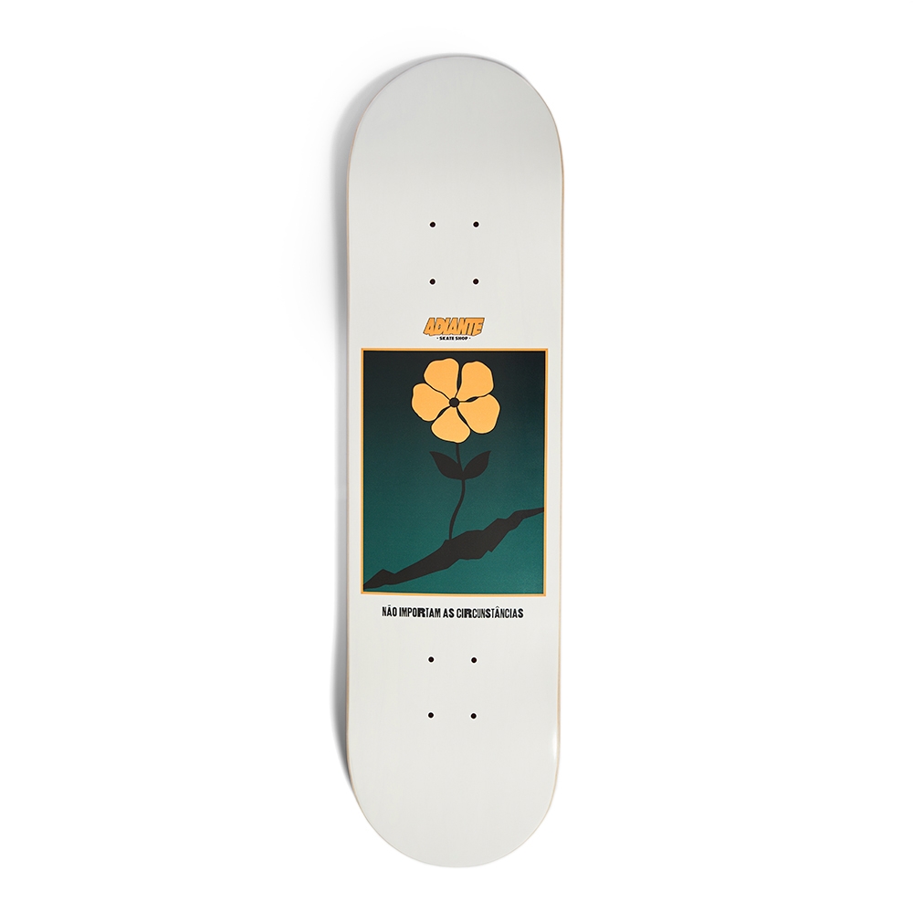 Shape Maple Adiante Skateboarding - Flower - Branco