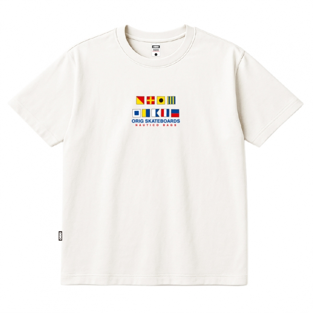 Camiseta Orig Skateboards - Cis Flag - Branca