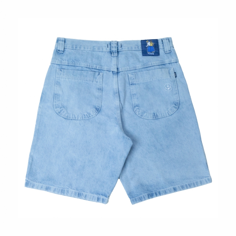 Bermuda Tupode - OG Baggy Jeans - Azul Claro Contraste
