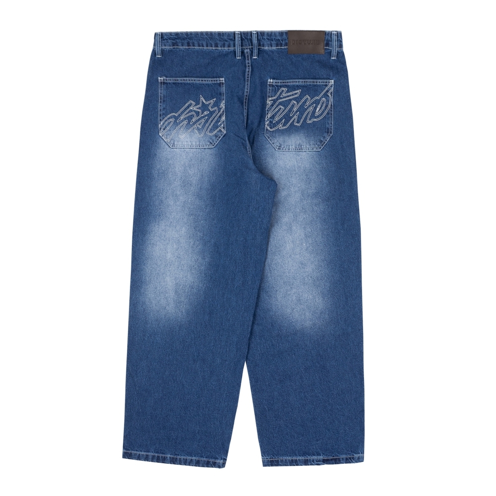 Calça Disturb - Faded Denim - Azul