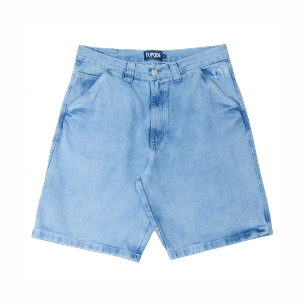 Bermuda Tupode - OG Baggy Jeans - Azul Claro Contraste