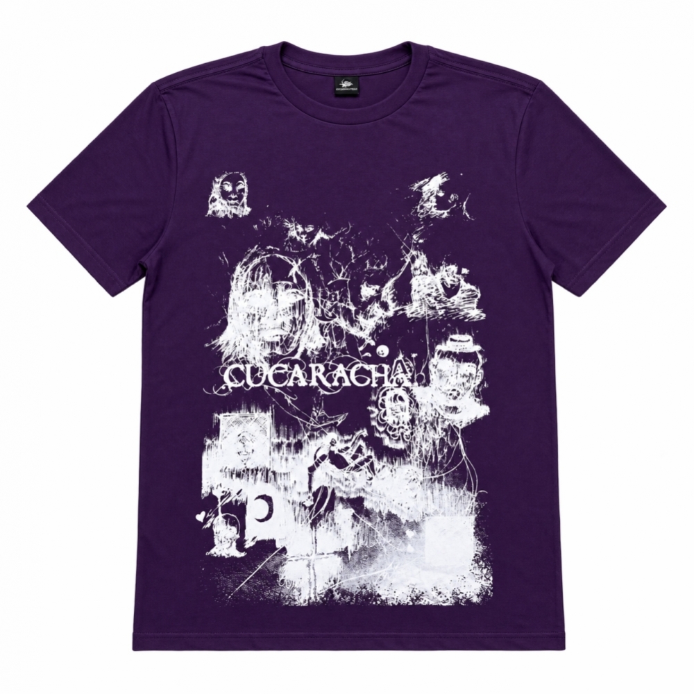 Camiseta Cucaracha Tapes - D02 Roxa