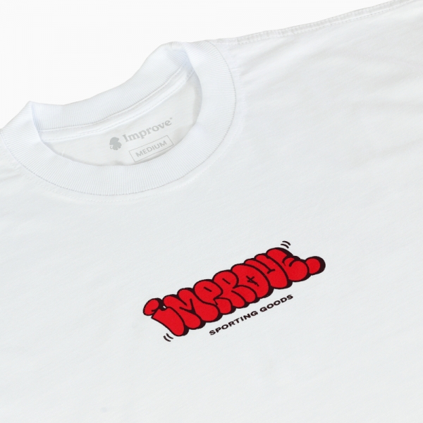 Camiseta Improve - Throw Up - Branca