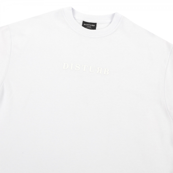 Camiseta Disturb - Core Logo Branca