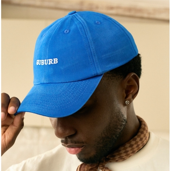 Boné Suburb - 6 Panel Washed Logo - Azul Claro