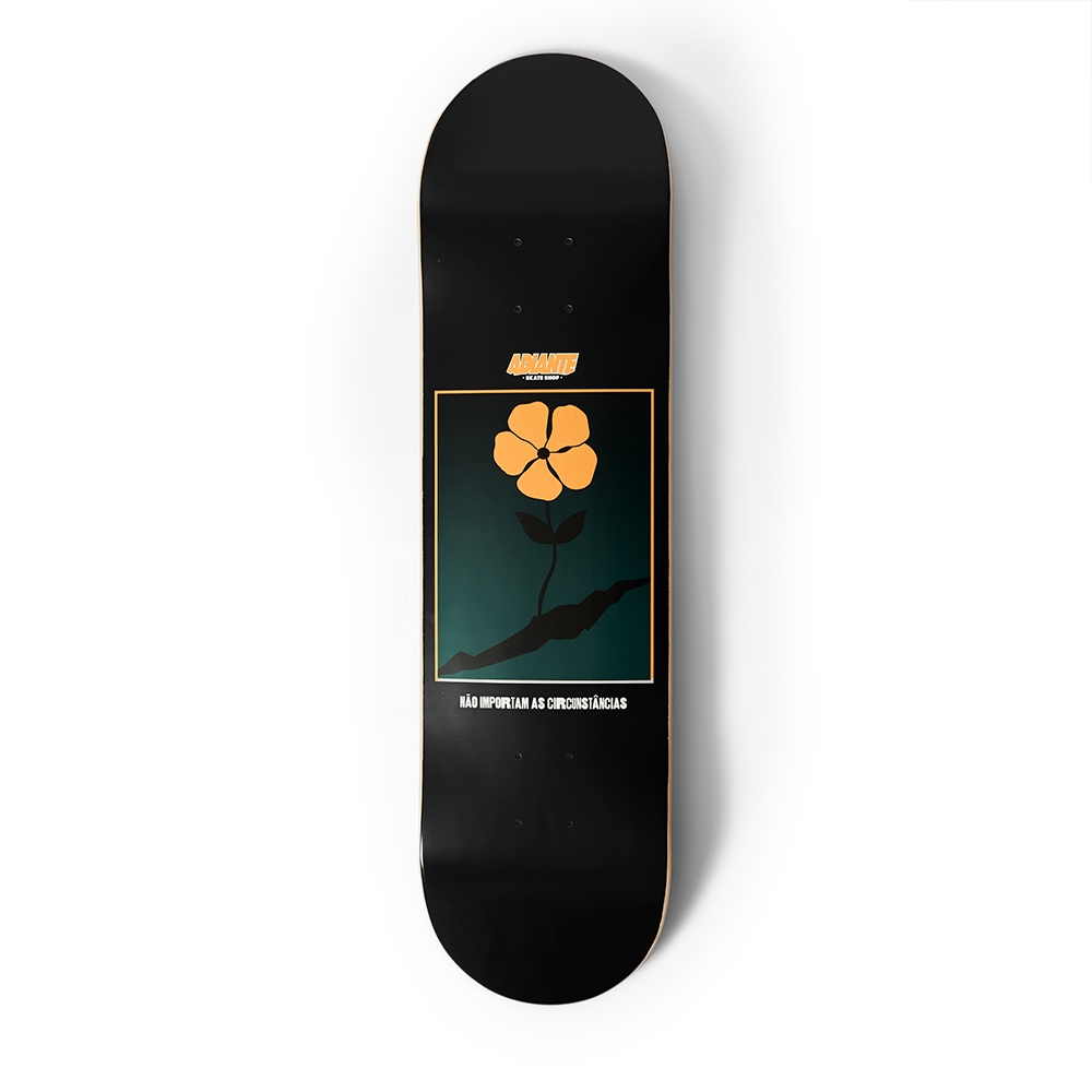 Shape Maple Adiante Skateboarding - Flower - Preto
