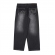 Calça Disturb - Faded Denim - Preto