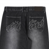 Calça Disturb - Faded Denim - Preto