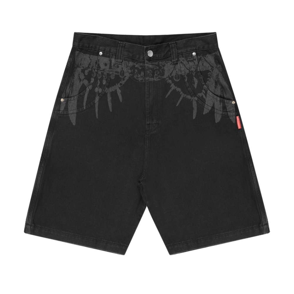 Bermuda Mad Enlatados - Jeans Curvalínea Cinto Tribal