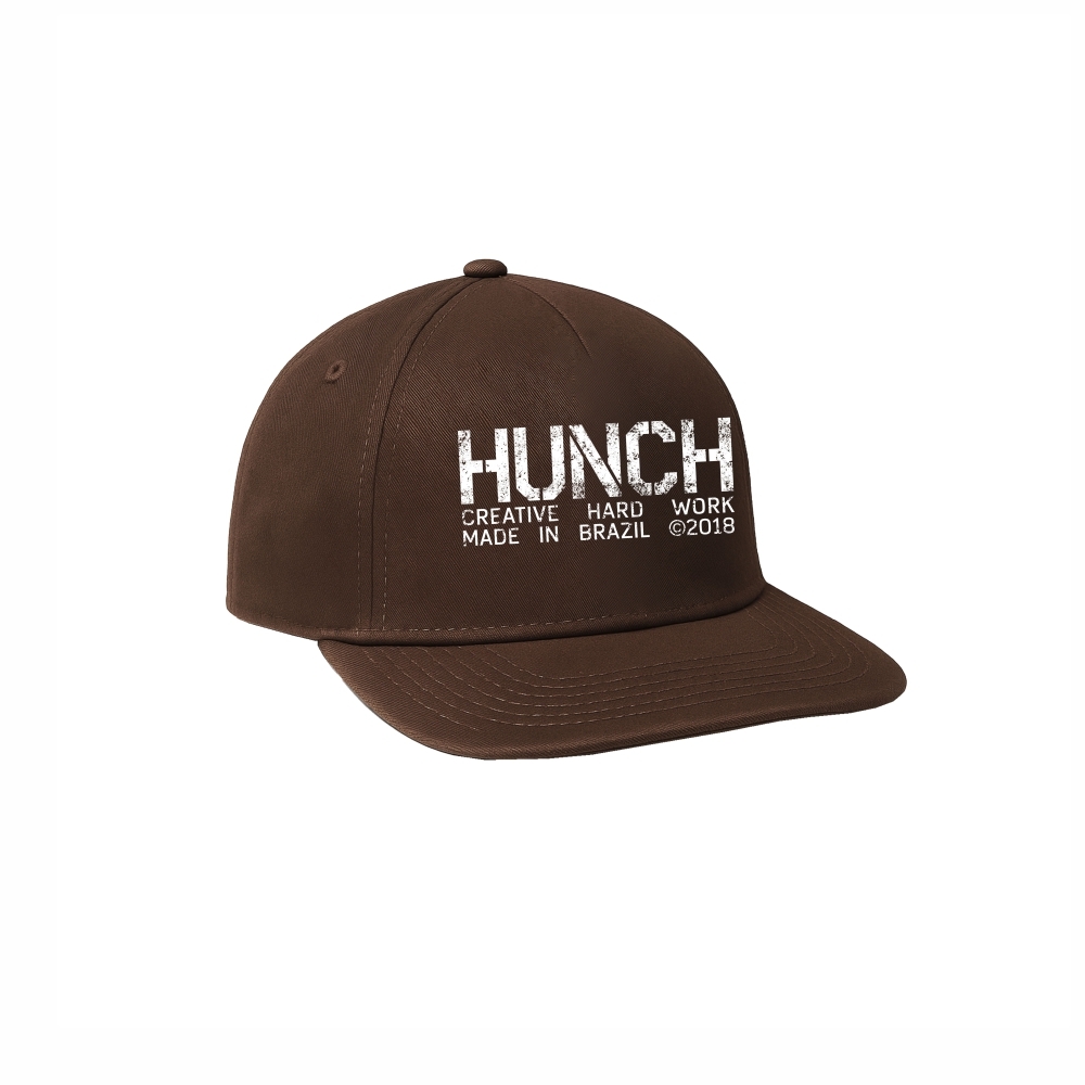 Boné Hunch - 6 Panel Logo Script Marrom