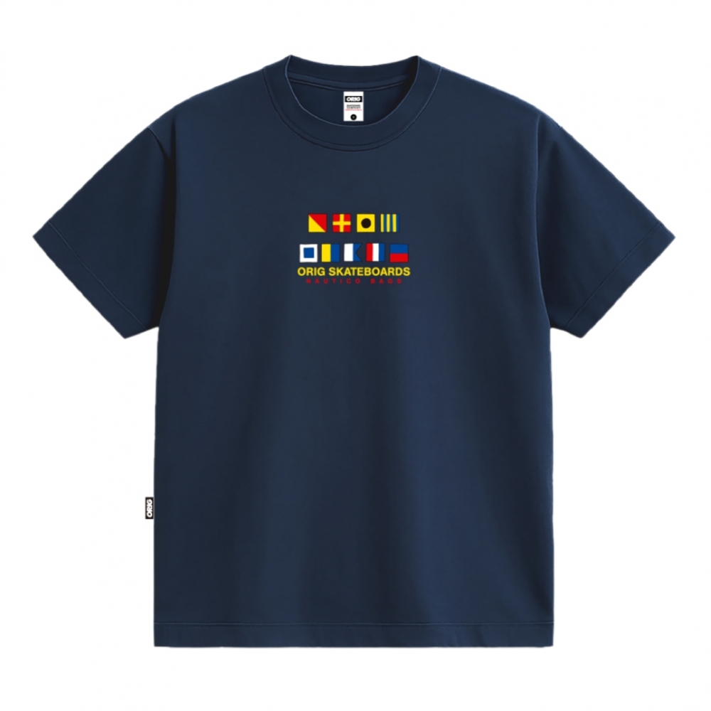 Camiseta Orig Skateboards - Cis Flag - Azul