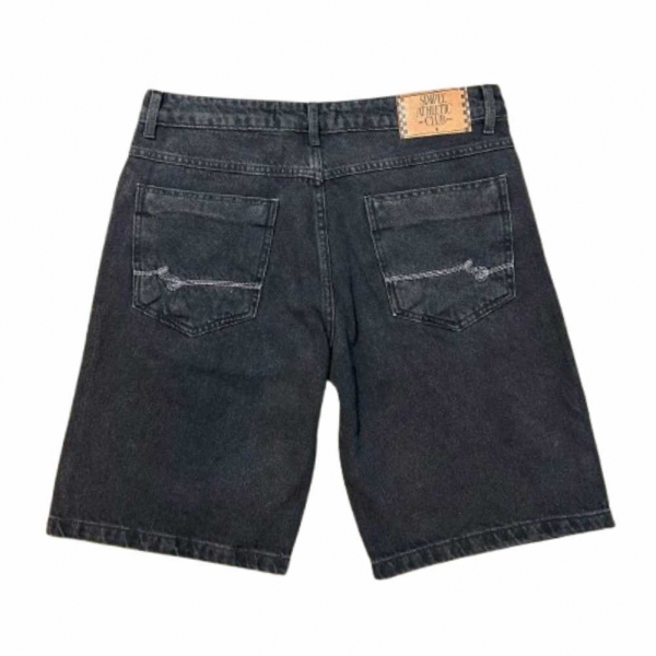 Bermuda Simple Skate - Trad Jeans - Preta Estonada