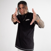 Camiseta Orig Skateboards - Wordwide Invert - Preta