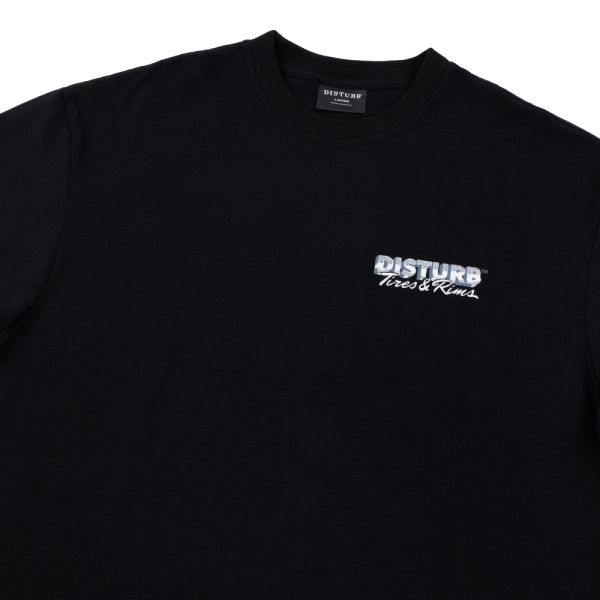 Camiseta Disturb - Tires&Rims - Preta